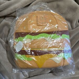 McDonald’s Loungefly Big Mac Burger Mini Backpack Brand NEW!